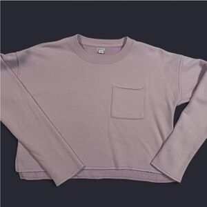 Aerie Light Purple Crew Neck Sweater